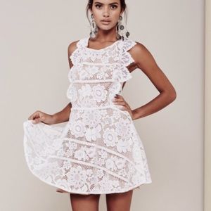 NWT For Love & Lemons Gianna Apron Lace Dress